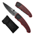 Navaja Cuchillo Supervivencia Rescate BISON Negro Rojo Grip-5997 - MODSHOT ARMERÍA