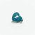 Charm Corazon azul turquesa con llave