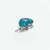 Charm Corazon azul turquesa con llave - Hamsa Joyería