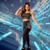 Conjunto Fitness Calça Legging Preta com Verde Militar e Cropped Alcinha | CSV10 - comprar online