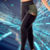 Conjunto Fitness Calça Legging Preta com Verde Militar e Cropped Alcinha | CSV10 - olharfitness