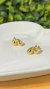 brinco gota dupla banhado a ouro 18k - comprar online