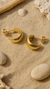 argola duna banhado a ouro 18k
