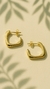 argola luz tropical banhado a ouro 18k