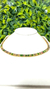 riviera de cristais coloridos banhada a ouro 18k - cristais 0,4 cm - comprar online