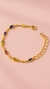 pulseira infantil jardim de luz banhado a ouro 18k