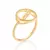 ANEL AMOR BANHADO A OURO 18K - comprar online