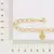 PULSEIRA OLHO GREGO BANHADO A OURO 18K - TAM.20 5520582000 - WCERQUEIRA LTDA