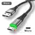 CABO USLION-LED 3A USB Tipo C Cabo, Micro USB, Fio de carregamento rápido, Samsung, na internet