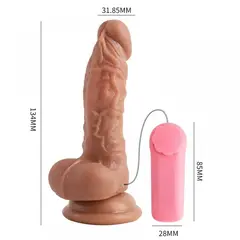 Vibrador Pênis Realístico Com Vibração Multivelocidade Vibe Toys - comprar online