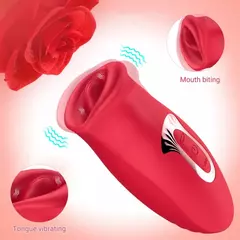 Vibrador Formato De Boca 10 Modos De Sucção E 10 Modos De Estimulação - Prazeres Ocultos Cosméticos Sensuais e Moda Íntima