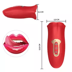 Vibrador Formato De Boca 10 Modos De Sucção E 10 Modos De Estimulação - loja online