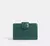 Coach Medium Corner Zip Wallet brillante *bajo pedido*