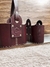 Media Canasta Ovalada Cuero premium bordo - Fenix Mate