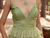 Vestido Verde Menta fitado, com aplicações de Mini babados na saia! - comprar online