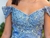 Vestido Debutante Azul serenite com aplicações de pedrarias na internet