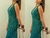 Vestido Verde bordado com pedrarias , cristais ,strass , modelagem sereia! na internet