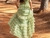 Vestido Verde Menta fitado, com aplicações de Mini babados na saia! - SILVIA FURLANETTO