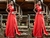 Vestido Vermelho deslumbrante na internet