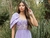 Vestido Lavanda ombro com laço delicado - SILVIA FURLANETTO