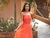 Vestido Alaranjado de fitas - comprar online