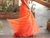 Vestido Alaranjado de fitas