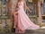 Vestido Rose Com Decote e Detalhe nas Costas