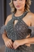 Vestido Pedraria detalhe supremo - SILVIA FURLANETTO