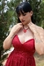 Vestido Vermelho Brocado na internet