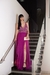 Vestido Pink com decote moderno - comprar online