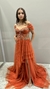 Vestido Tera Cota Alças Delicadas
