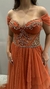 Vestido Tera Cota Alças Delicadas - comprar online