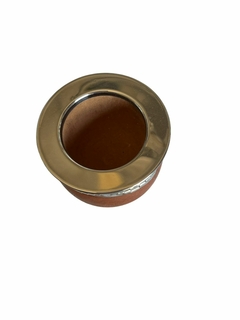 Mate de algarrobo virola de acero lisa - comprar online