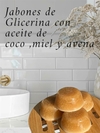 Jabón de glicerina,aceite de cococ, avena y miel