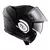 CAPACETE LS2 VALIANT MONOCOLOR PRETO FOSCO