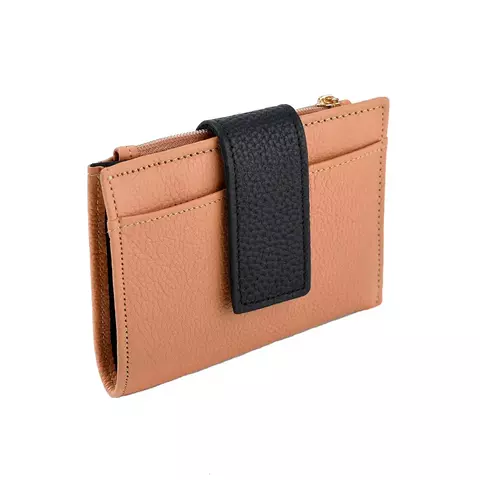 Billetera Dama Cuero Con Monedero Cierre Varios Colores Hollthon - comprar online