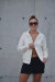 BASIC 010 - Cardigan Crema - tienda online