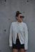 BASIC 010 - Cardigan Crema - Padova Studio