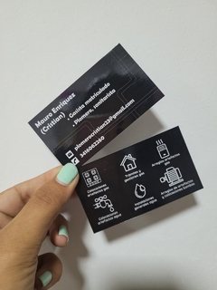 Tarjetas personales laminadas - POR MAYOR - comprar online