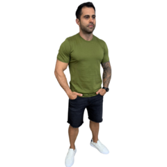 Camiseta Básica em algodão Pima Verde