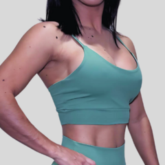 Conjunto short e top com bolso verde - comprar online