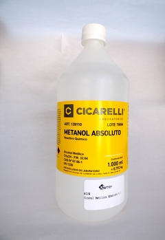 Alcohol Metílico Absoluto x 1 lt. - CICARELLI