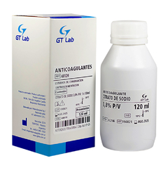 Anticoag. Citrato 3,8% 120 ml -GT LAB- 48120
