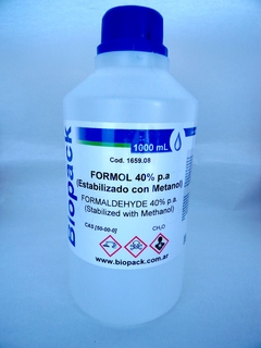Formol Puro al 40 % x 1 lt.