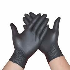 Guante de Nitrilo Negro M X 100 Unidades