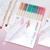 kit Canetas Brush Pen 12 Cores Metálicas - Ponta Fina