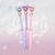 Caneta Esferográfica Luxo - Personagens / Diamantes - Kit com 3 unidades com Cor Sortida