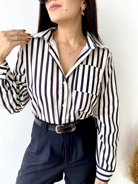 CAMISA HELÔ LISTRAS - comprar online