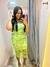 Vestido Mídi Tule Floral