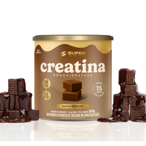 Caramelo de Creatina Sabor de Brigadeiro 260g